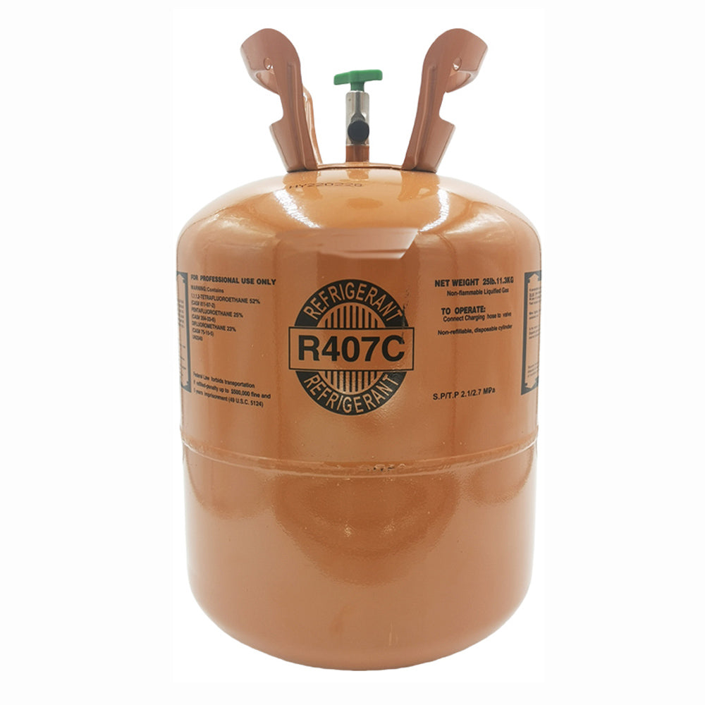 25 lb R407C / R-407C Refrigerant Gas Cylinder for HVAC Systems