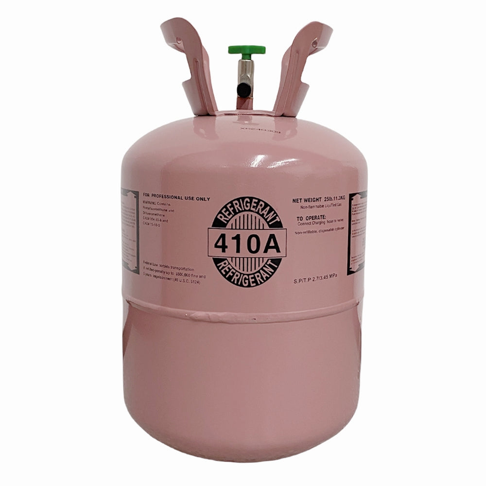 25 lb R-410A Refrigerant Gas Cylinder for Air Conditioners & Heat Pumps