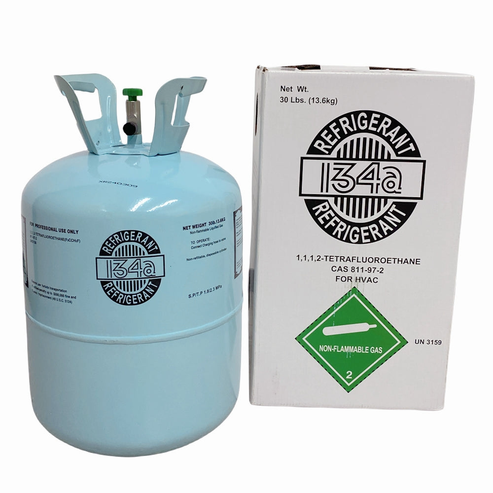 30 lb R134a / R-134a Refrigerant Gas Cylinder for Automotive Air Conditioning Systems