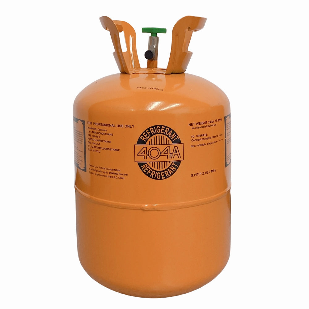 24 lb R404A / R-404A Refrigerant Gas Cylinder for Commercial Refrigeration Systems