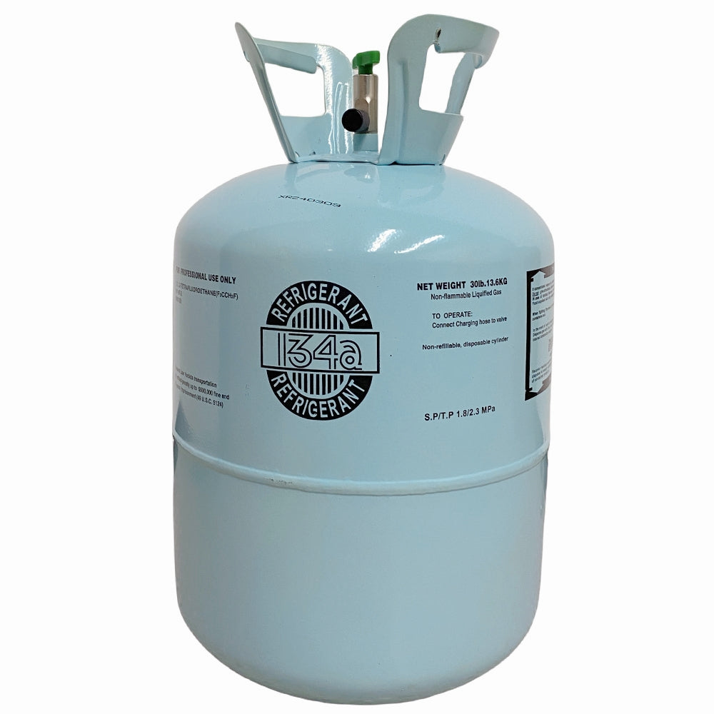 30 lb R134a / R-134a Refrigerant Gas Cylinder for Automotive Air Conditioning Systems