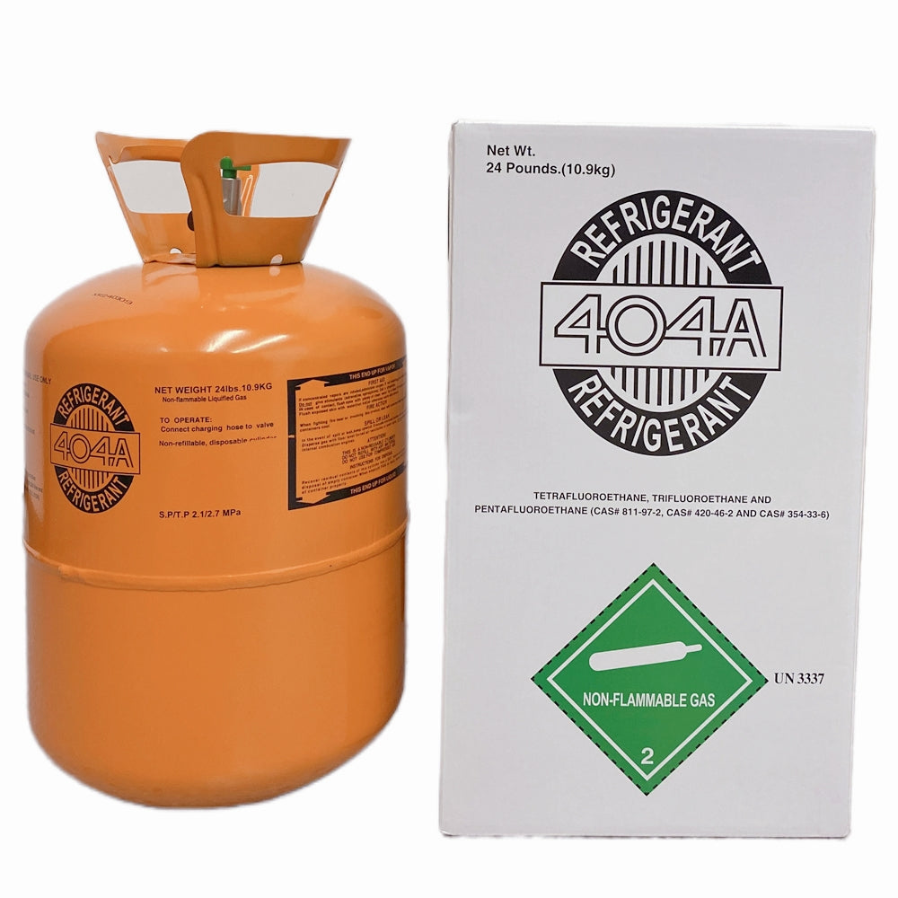24 lb R404A / R-404A Refrigerant Gas Cylinder for Commercial Refrigeration Systems