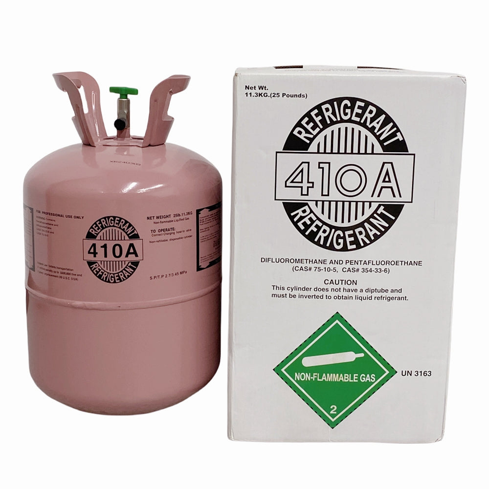 25 lb R-410A Refrigerant Gas Cylinder for Air Conditioners & Heat Pumps