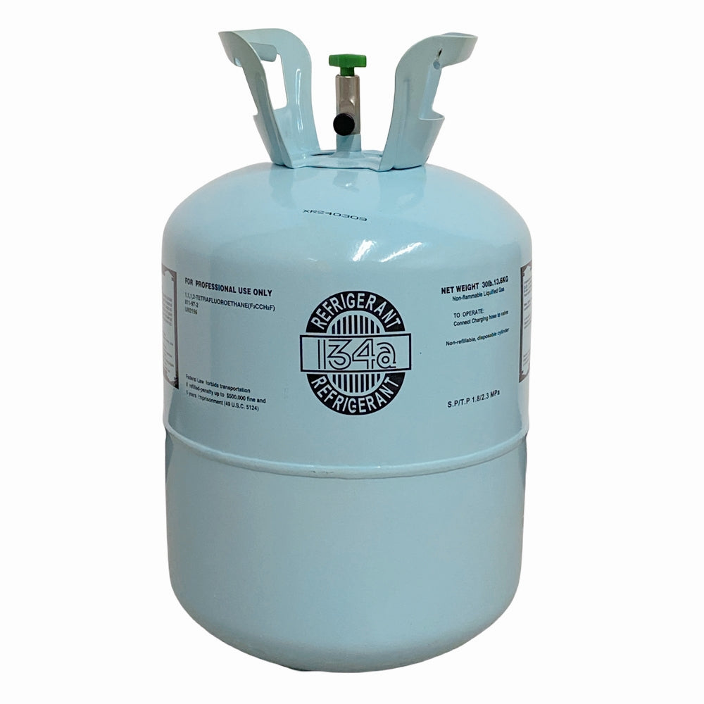 30 lb R134a / R-134a Refrigerant Gas Cylinder for Automotive Air Conditioning Systems
