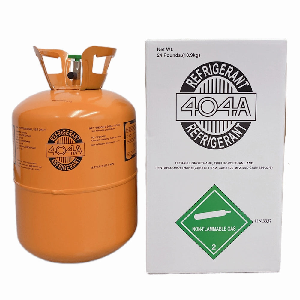 24 lb R404A / R-404A Refrigerant Gas Cylinder for Commercial Refrigeration Systems