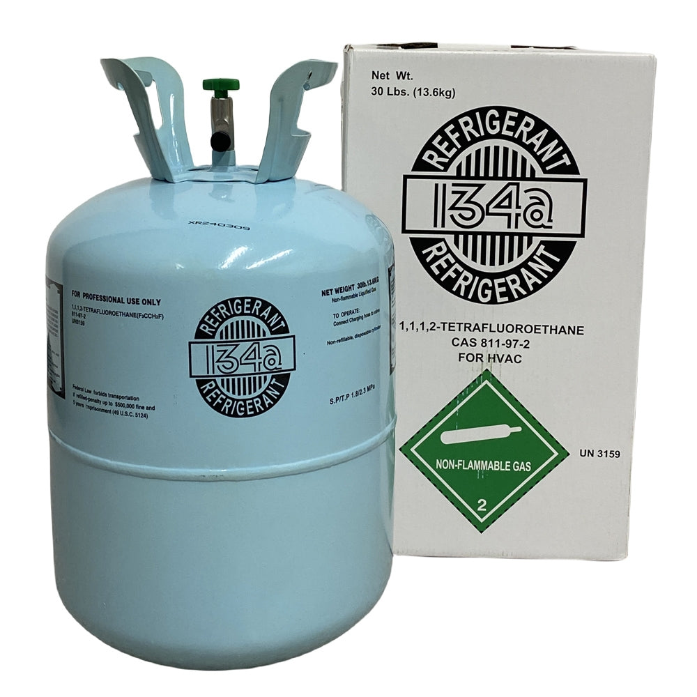 30 lb R134a / R-134a Refrigerant Gas Cylinder for Automotive Air Conditioning Systems