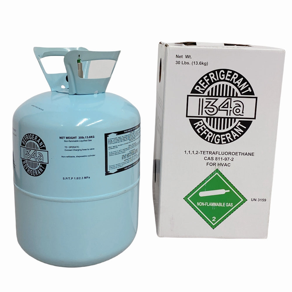 30 lb R134a / R-134a Refrigerant Gas Cylinder for Automotive Air Conditioning Systems