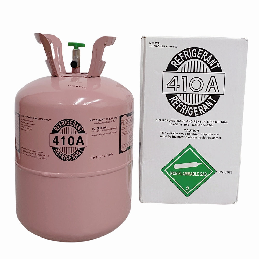 25 lb R-410A Refrigerant Gas Cylinder for Air Conditioners & Heat Pumps