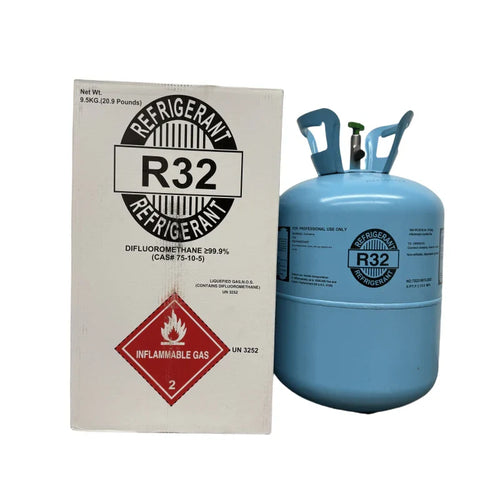 20.9 lb R32 (R-32) Refrigerant Gas Cylinder for Air Conditioners & Heat Pumps