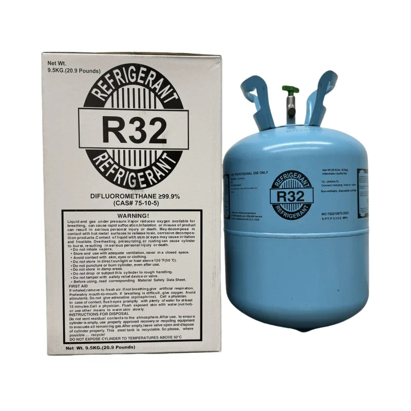 20.9 lb R32 (R-32) Refrigerant Gas Cylinder for Air Conditioners & Heat Pumps