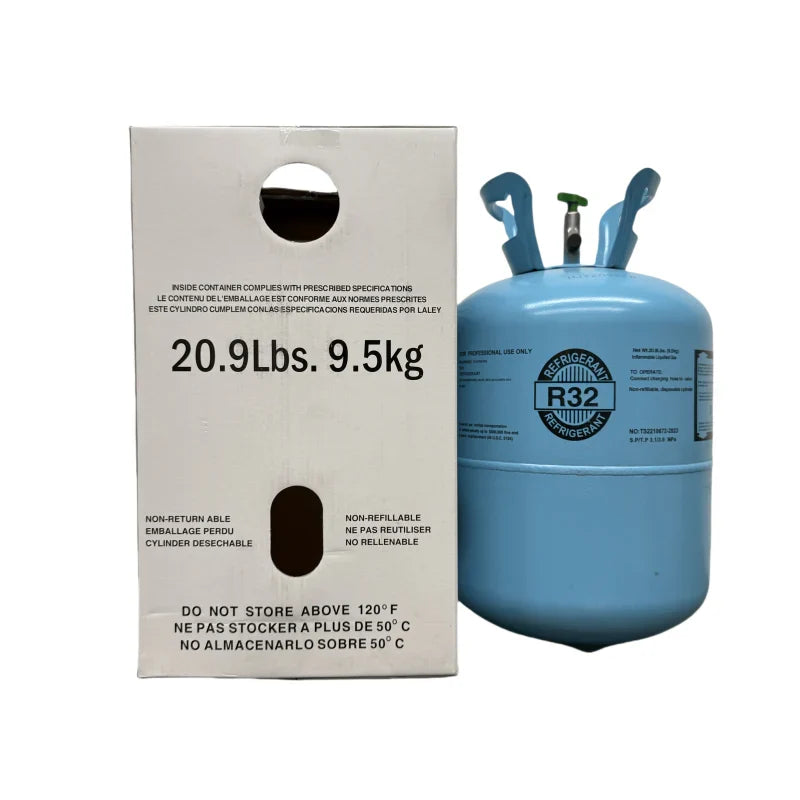 20.9 lb R32 (R-32) Refrigerant Gas Cylinder for Air Conditioners & Heat Pumps