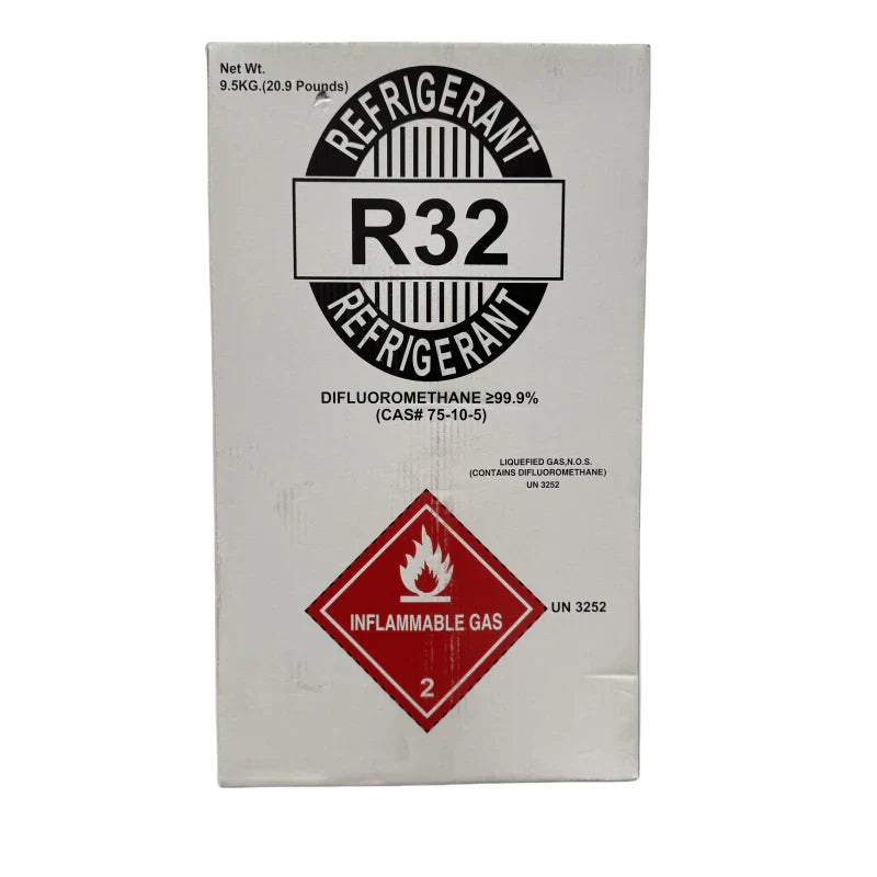 20.9 lb R32 (R-32) Refrigerant Gas Cylinder for Air Conditioners & Heat Pumps