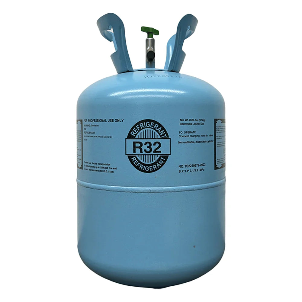 20.9 lb R32 (R-32) Refrigerant Gas Cylinder for Air Conditioners & Heat Pumps