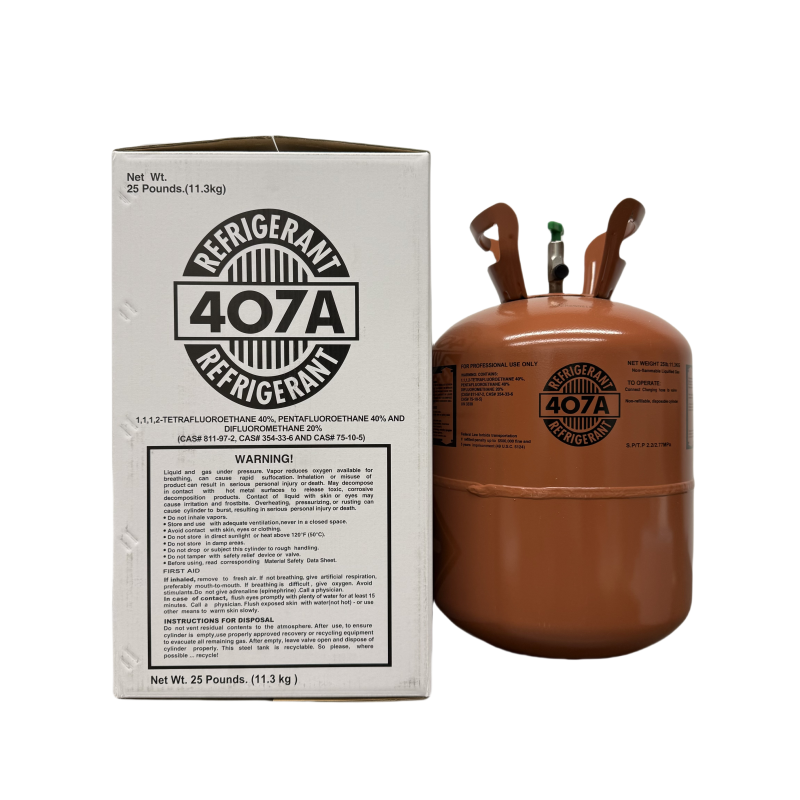 25 lb R-407A Refrigerant Gas Cylinder for Commercial Refrigeration Systems